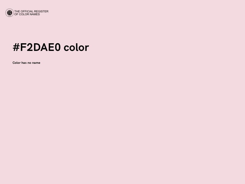 #F2DAE0 color image