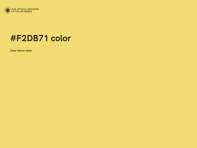 #F2DB71 color image