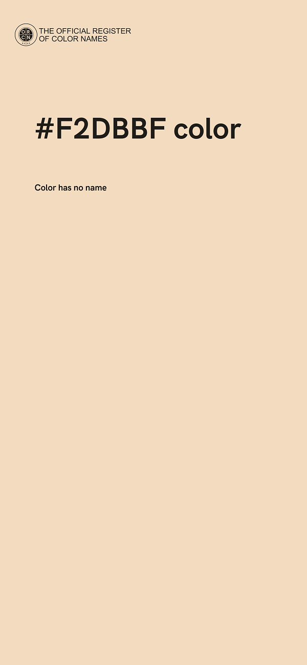 #F2DBBF color image