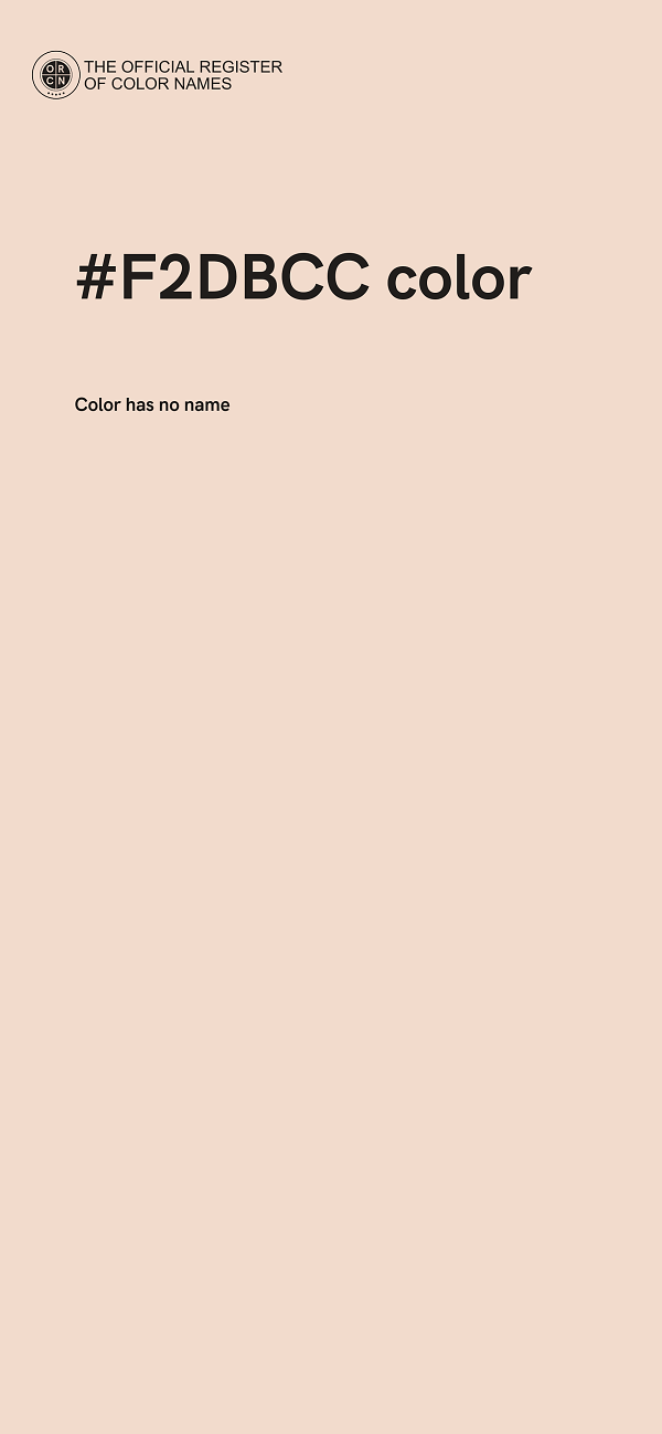#F2DBCC color image
