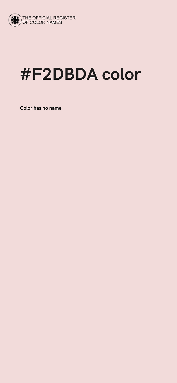 #F2DBDA color image