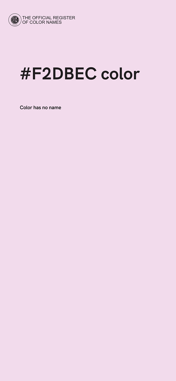 #F2DBEC color image