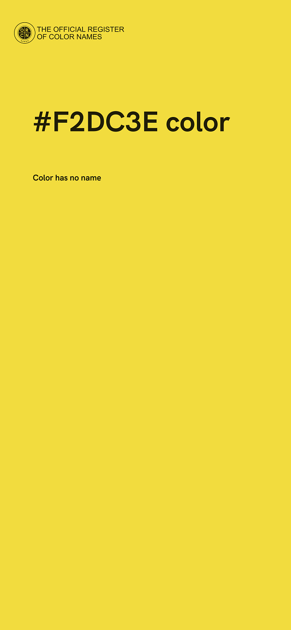 #F2DC3E color image