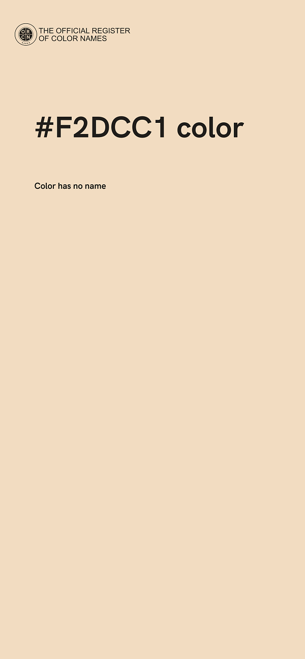 #F2DCC1 color image