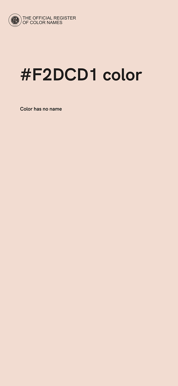 #F2DCD1 color image