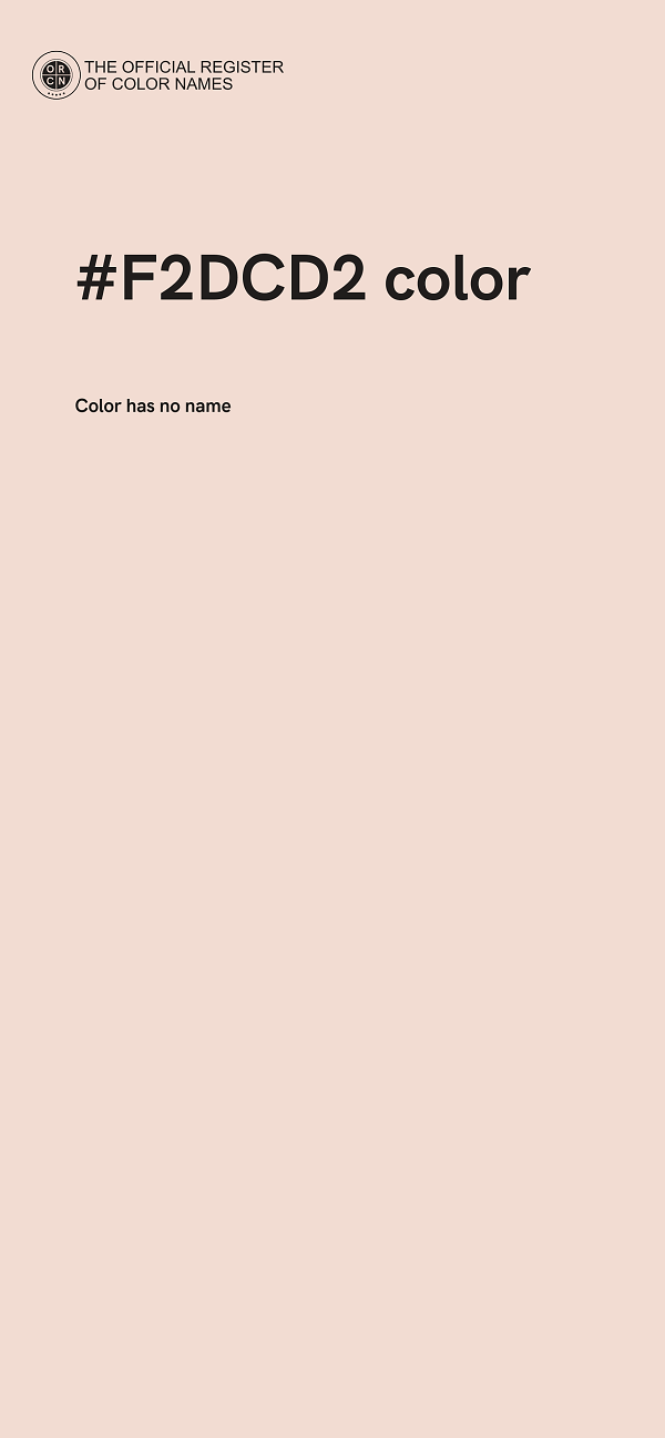 #F2DCD2 color image