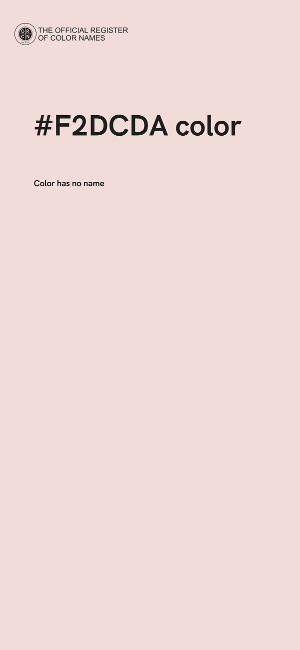 #F2DCDA color image