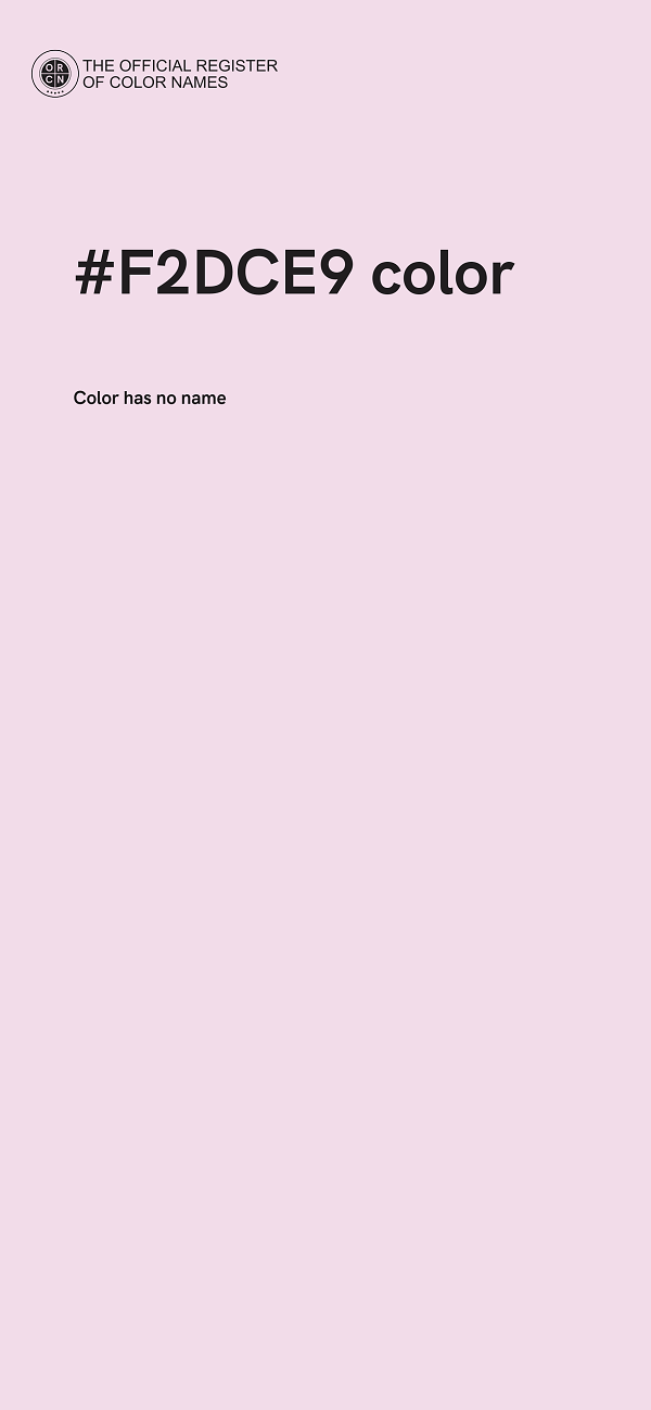 #F2DCE9 color image