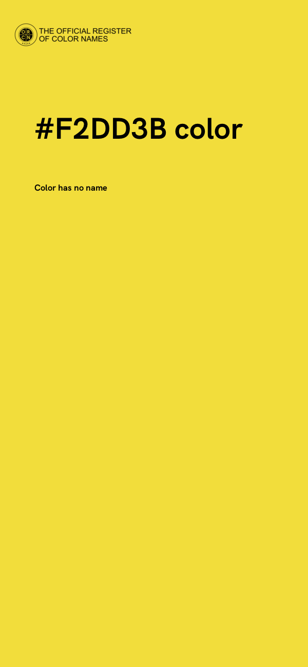 #F2DD3B color image