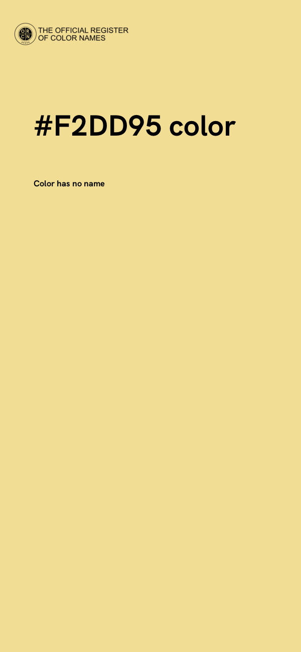 #F2DD95 color image