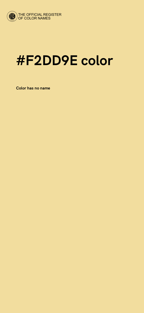 #F2DD9E color image