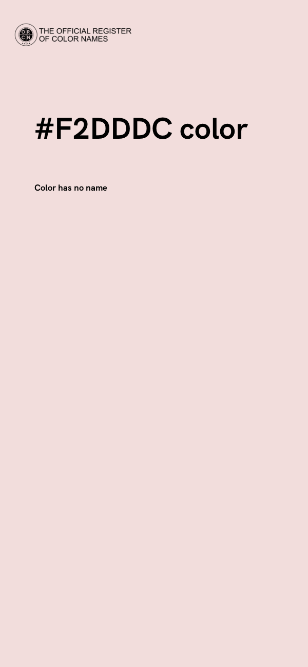 #F2DDDC color image