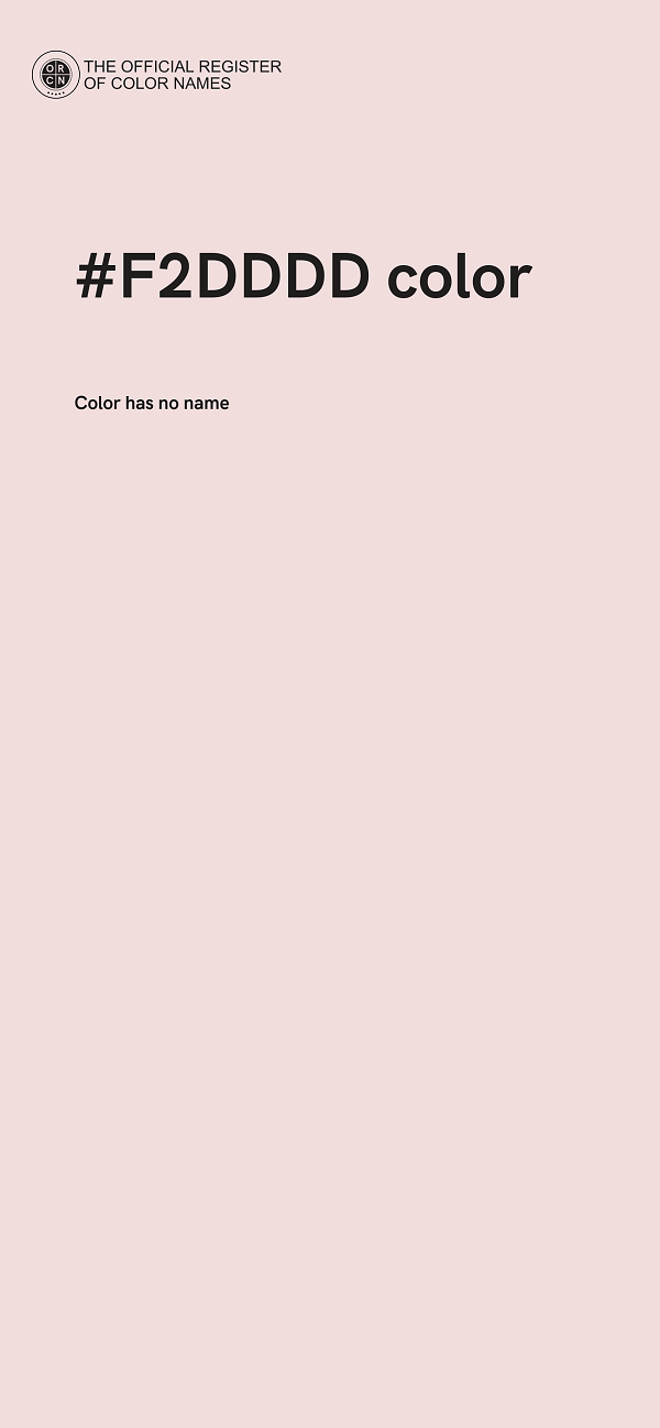 #F2DDDD color image