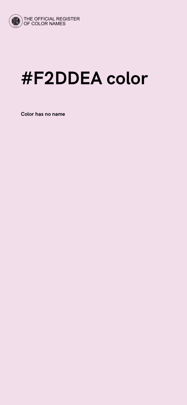 #F2DDEA color image