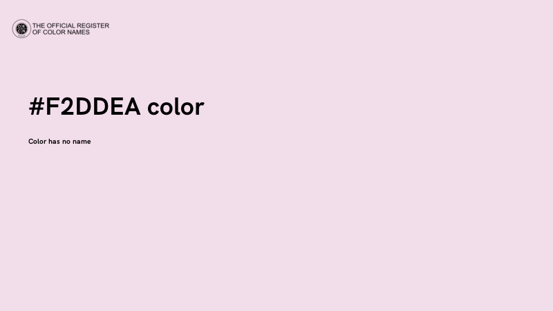 #F2DDEA color image