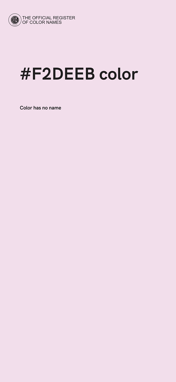 #F2DEEB color image