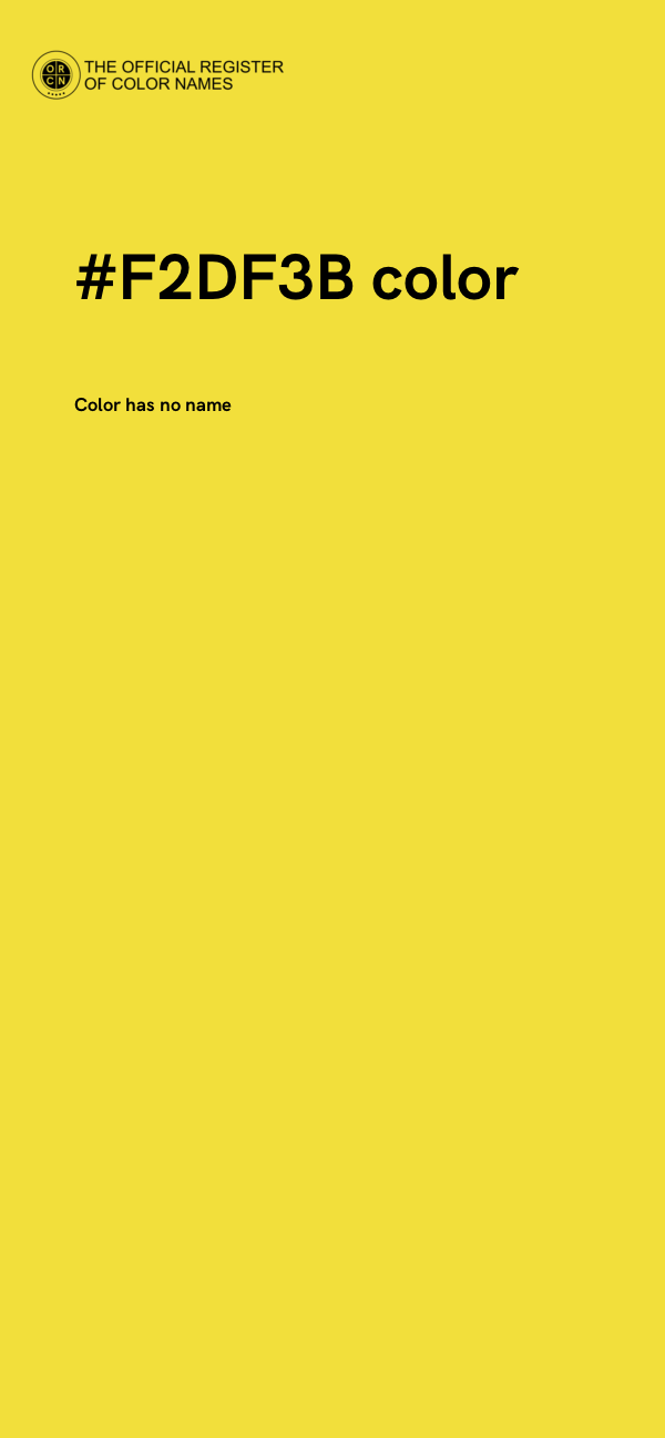 #F2DF3B color image