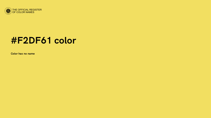 #F2DF61 color image