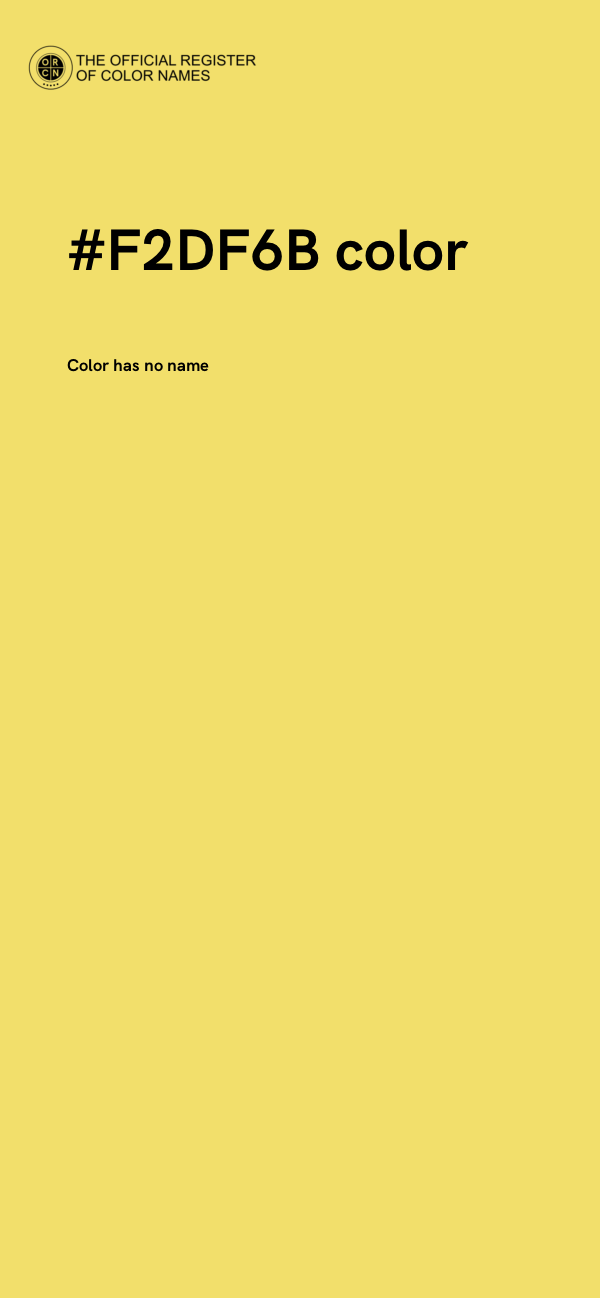 #F2DF6B color image