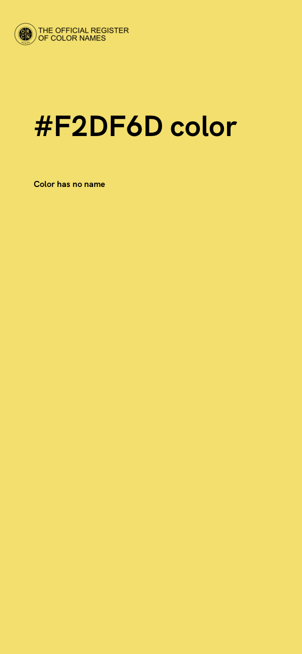 #F2DF6D color image