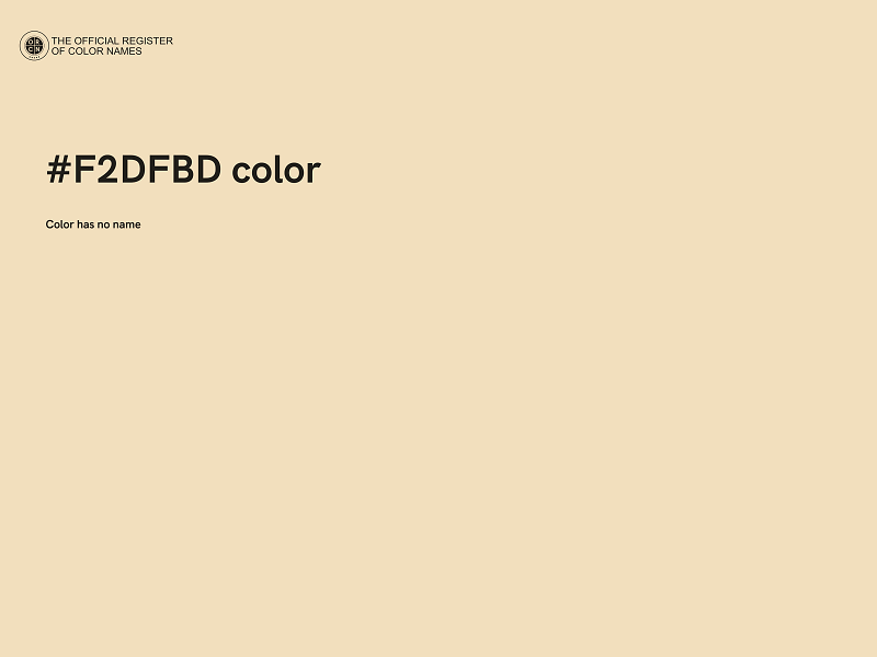 #F2DFBD color image