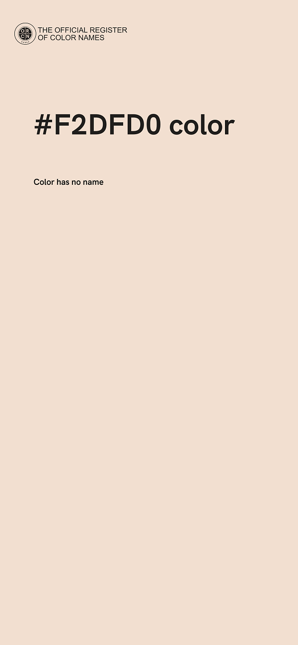 #F2DFD0 color image