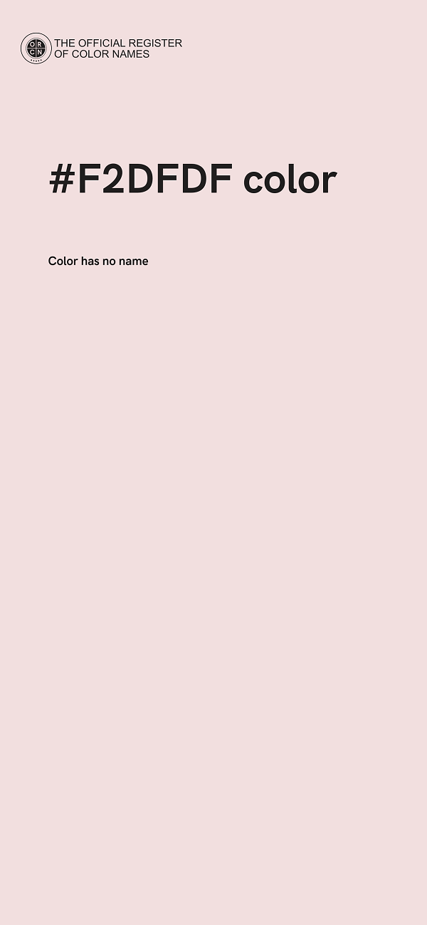 #F2DFDF color image