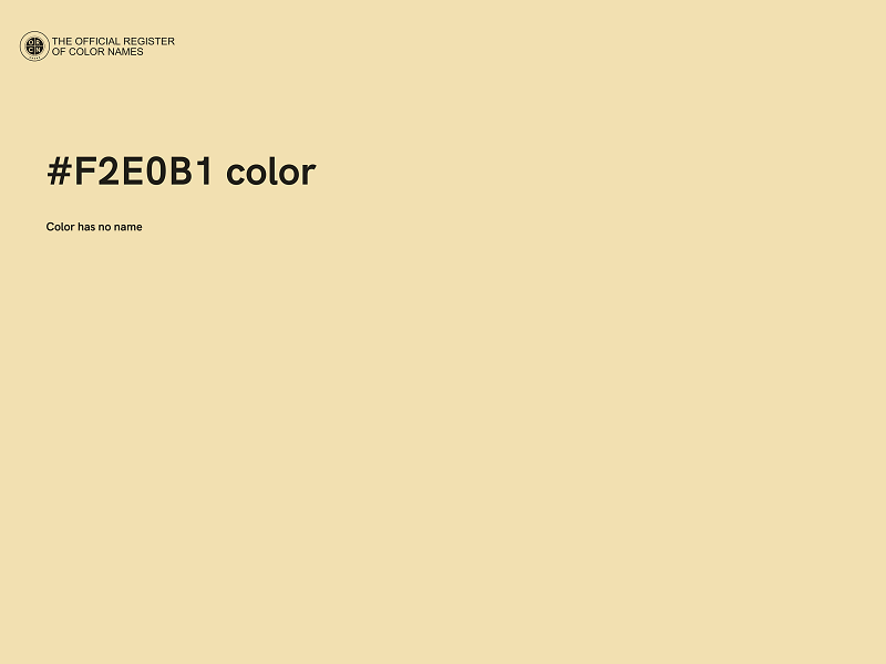 #F2E0B1 color image