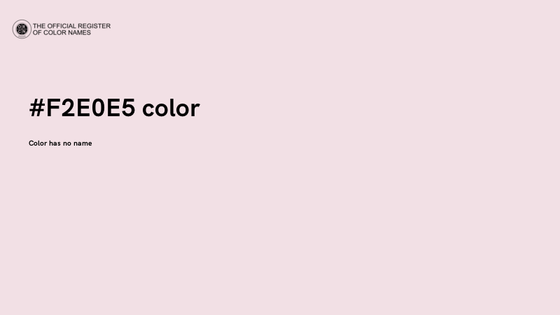 #F2E0E5 color image