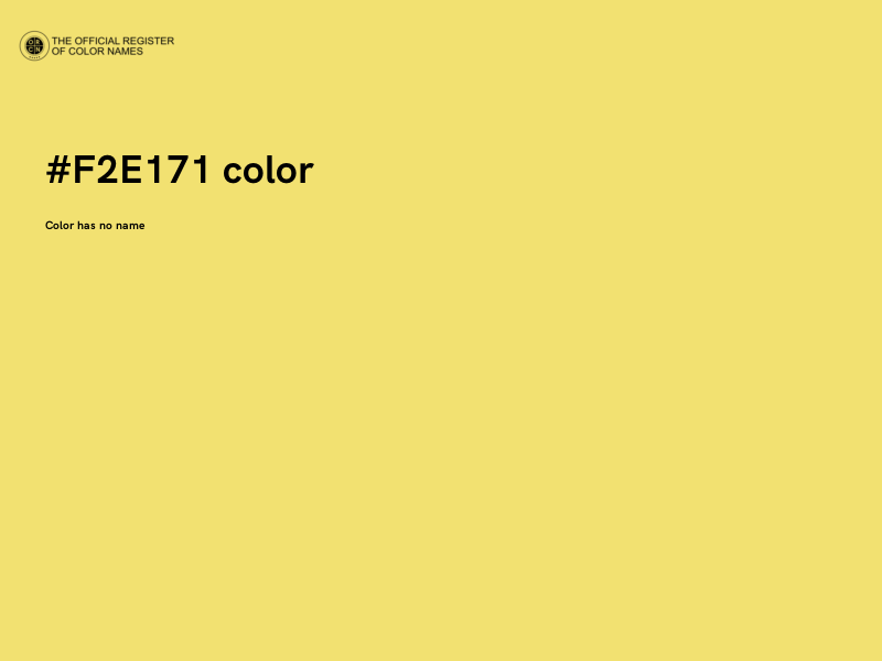 #F2E171 color image