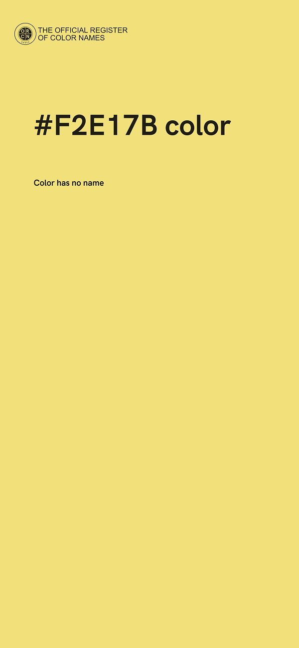 #F2E17B color image