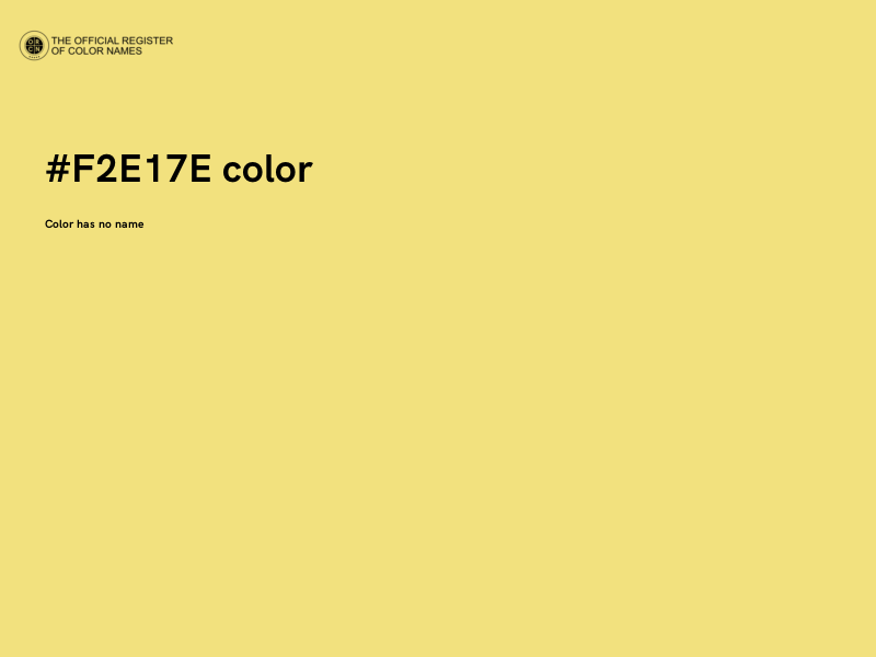 #F2E17E color image