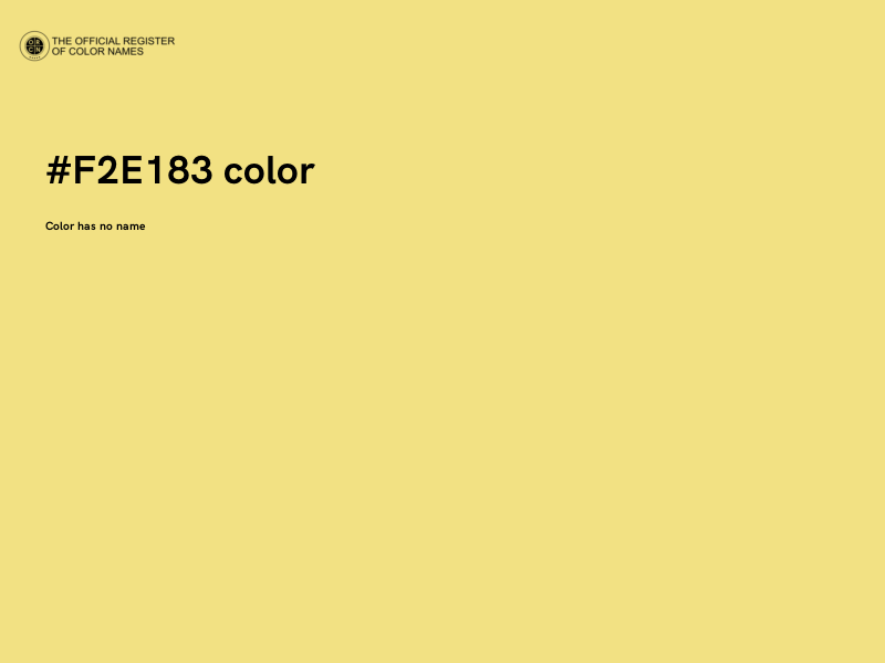 #F2E183 color image