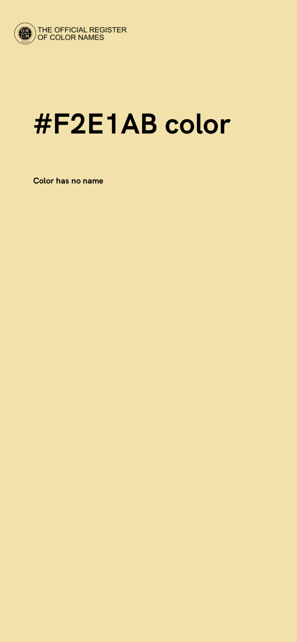 #F2E1AB color image