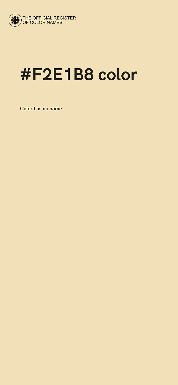 #F2E1B8 color image