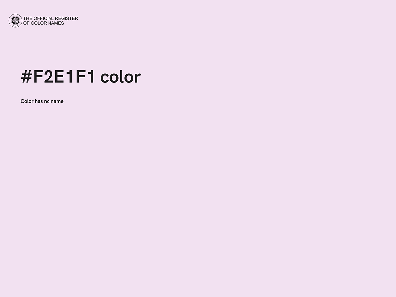 #F2E1F1 color image