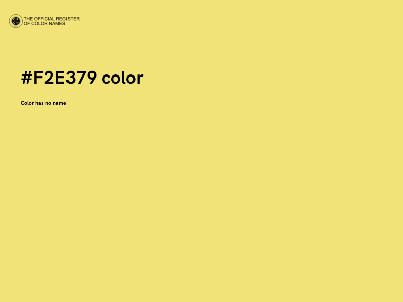 #F2E379 color image