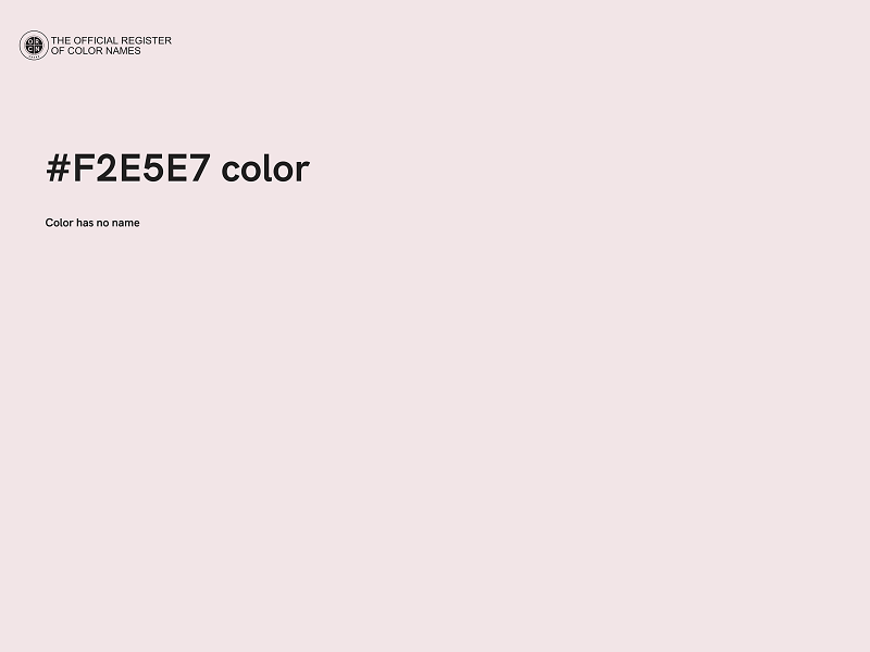 #F2E5E7 color image