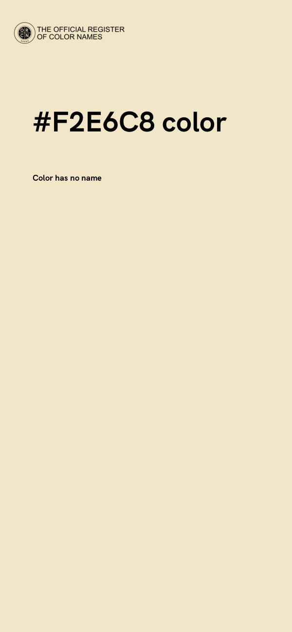 #F2E6C8 color image