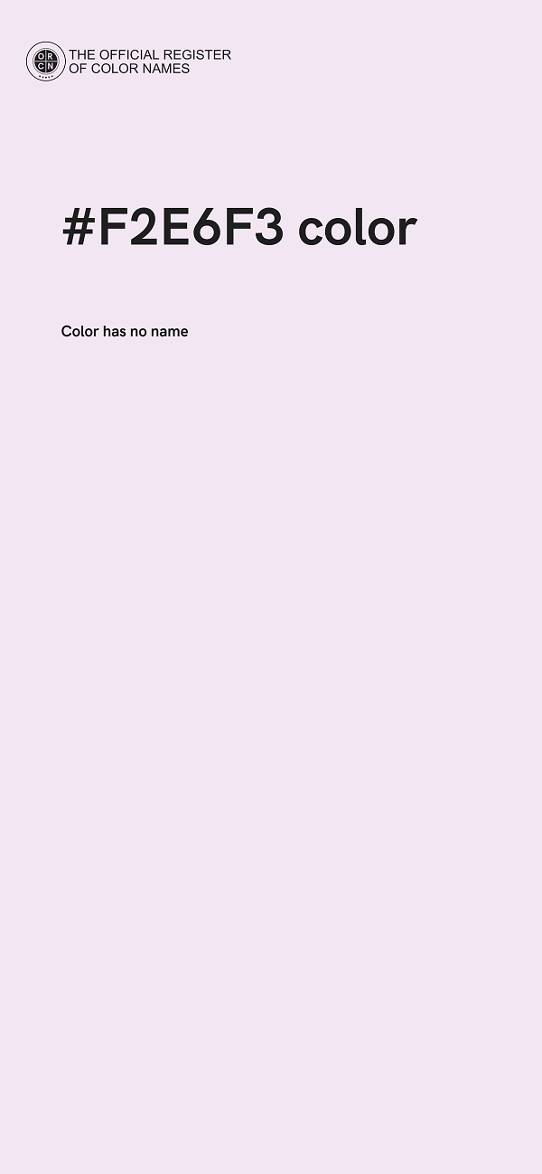 #F2E6F3 color image