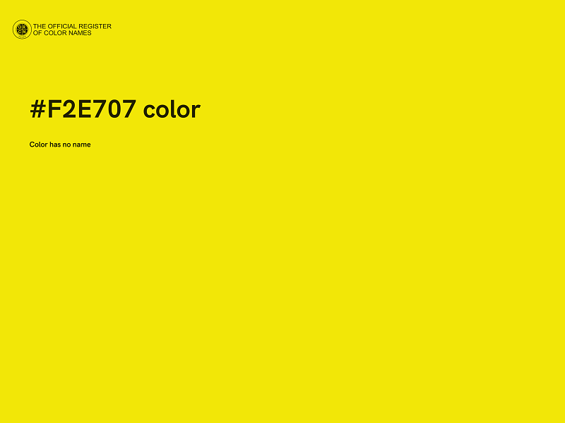 #F2E707 color image