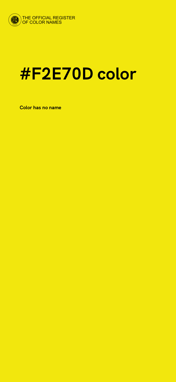 #F2E70D color image