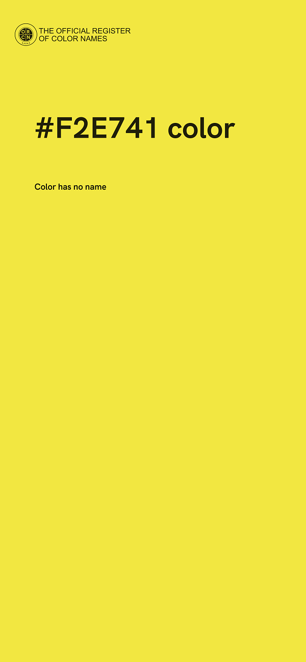 #F2E741 color image