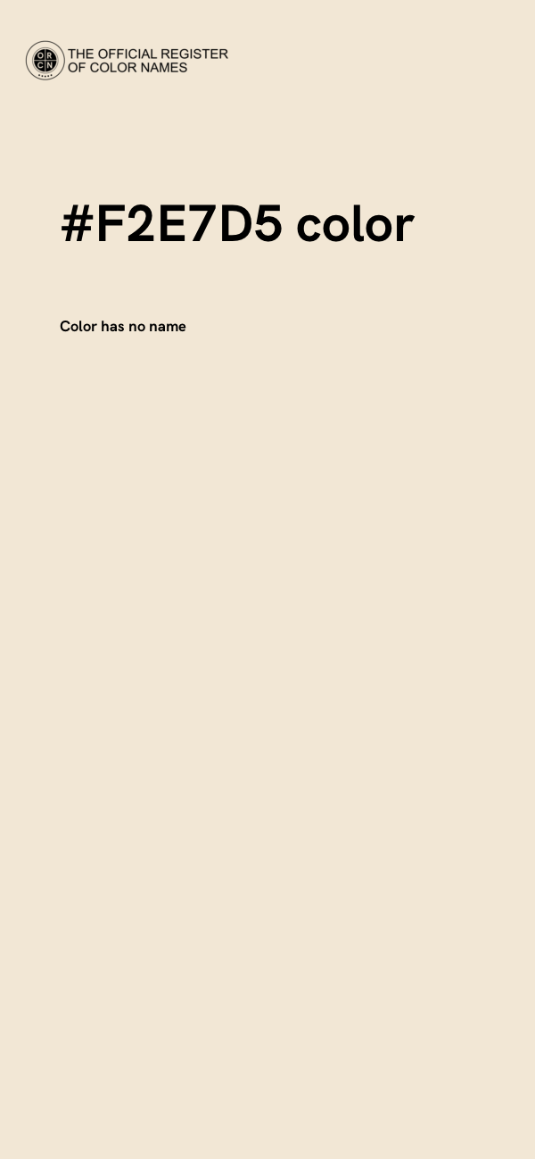#F2E7D5 color image