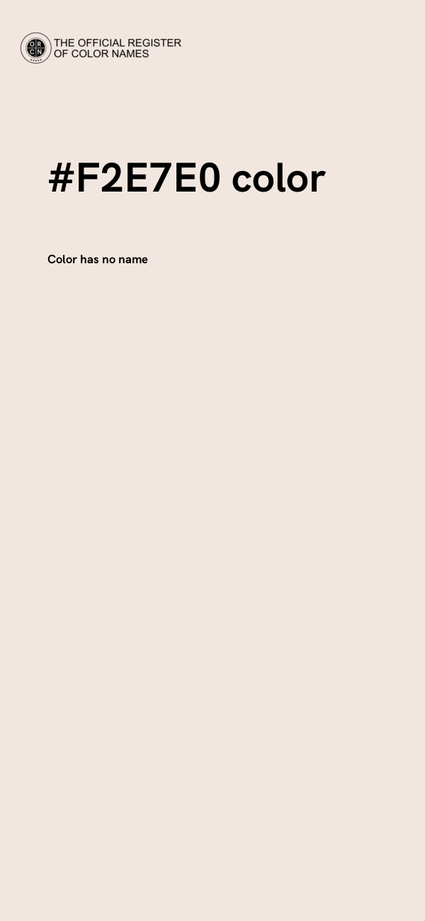#F2E7E0 color image