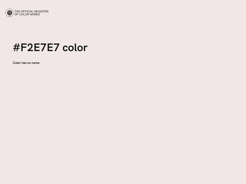 #F2E7E7 color image