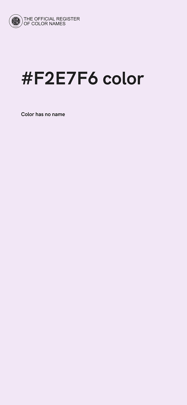 #F2E7F6 color image