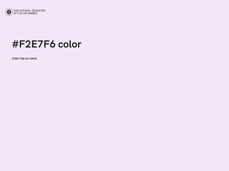 #F2E7F6 color image