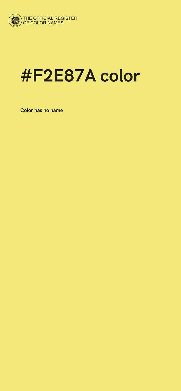 #F2E87A color image