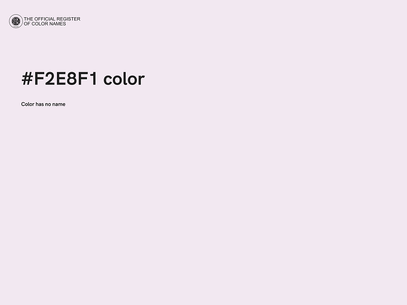 #F2E8F1 color image